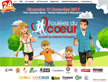 Tablet Screenshot of foulees-du-coeur.com